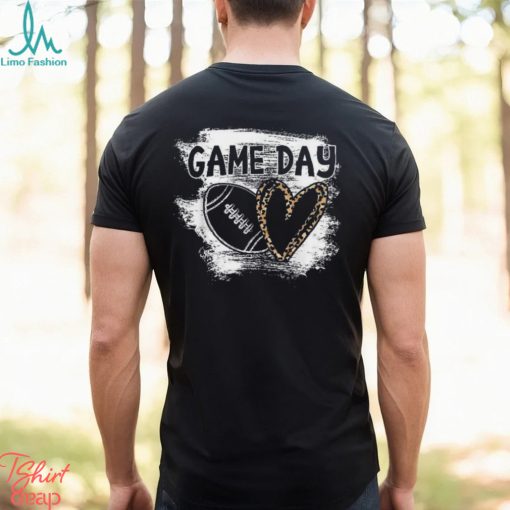 Football Game Day Wo Leopard Cheetah Shirt