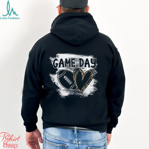 Football Game Day Wo Leopard Cheetah Shirt