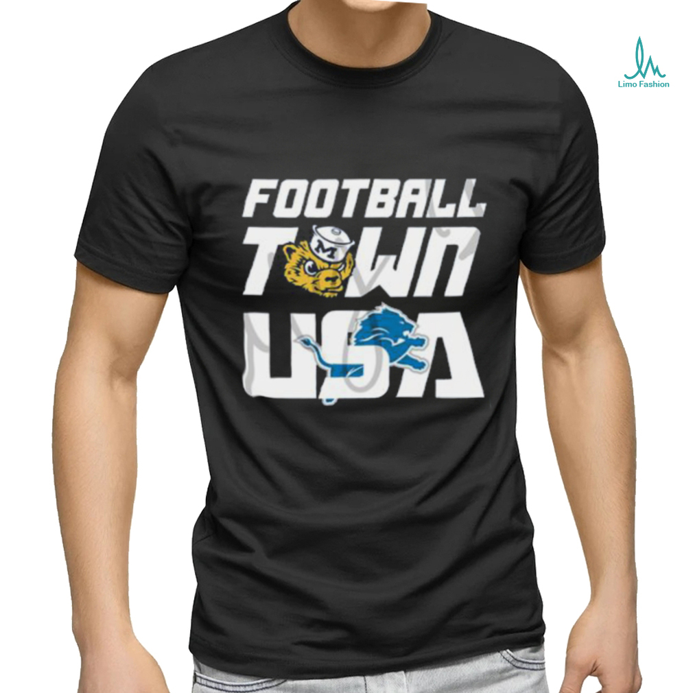 Football Town USA Wolverines Lions Shirt Football Town USA Wolverines Lions Shirt