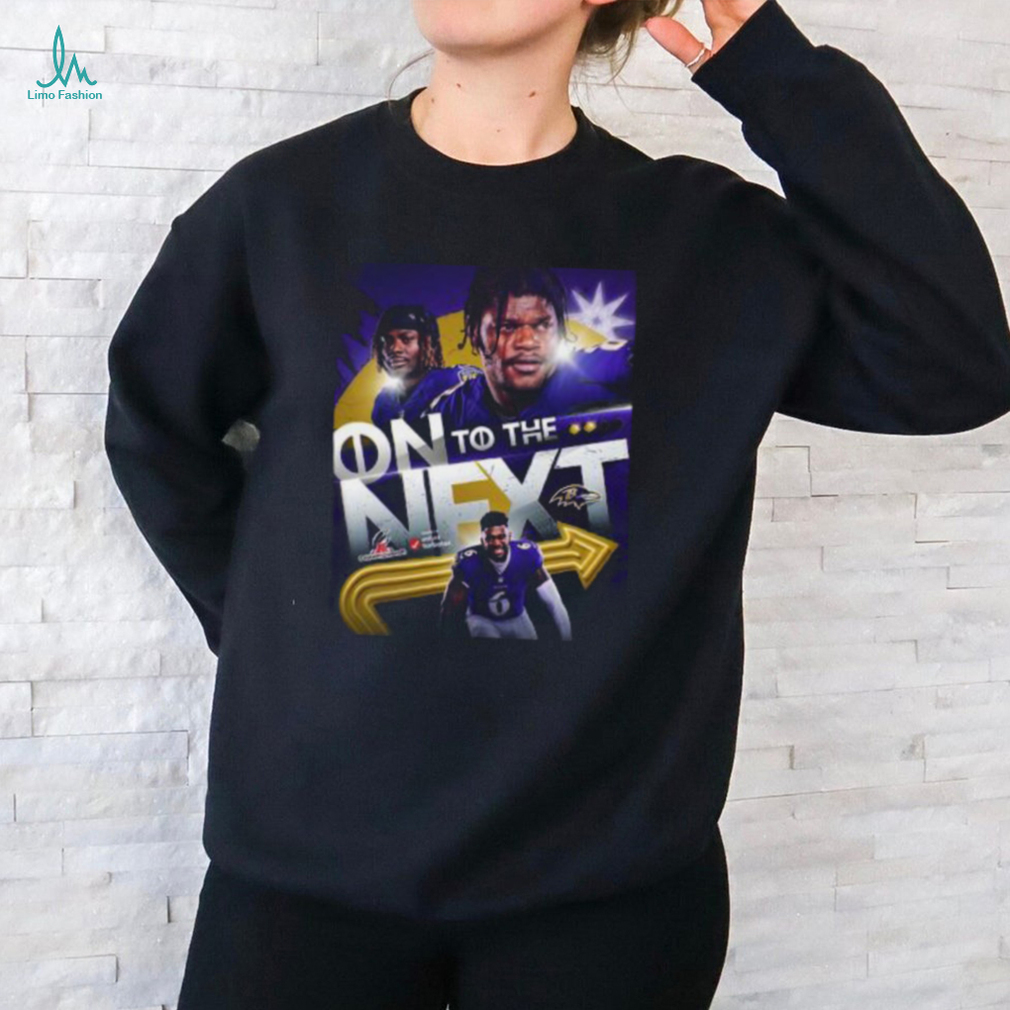 For The First Time In Team History Baltimore Ravens Host The AFC Championship 2024 NFL Playoffs On To The Next Unisex T Shirt For The First Time In Team History Baltimore Ravens Host The AFC Championship 2024 NFL Playoffs On To The Next Unisex T Shirt