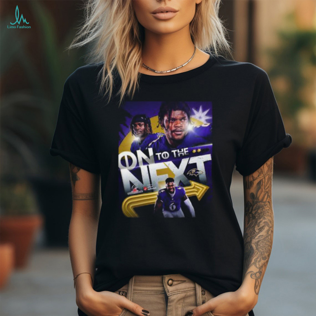 For The First Time In Team History Baltimore Ravens Host The AFC Championship 2024 NFL Playoffs On To The Next Unisex T Shirt For The First Time In Team History Baltimore Ravens Host The AFC Championship 2024 NFL Playoffs On To The Next Unisex T Shirt