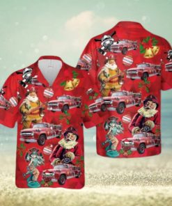 Ford Fire Engine Christmas Hawaiian Shirt Best Gift For Men And Women