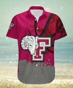 Fordham Rams Hawaii Shirt Basketball Net Grunge Pattern – NCAA