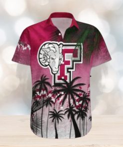 Fordham Rams Hawaii Shirt Coconut Tree Tropical Grunge – NCAA