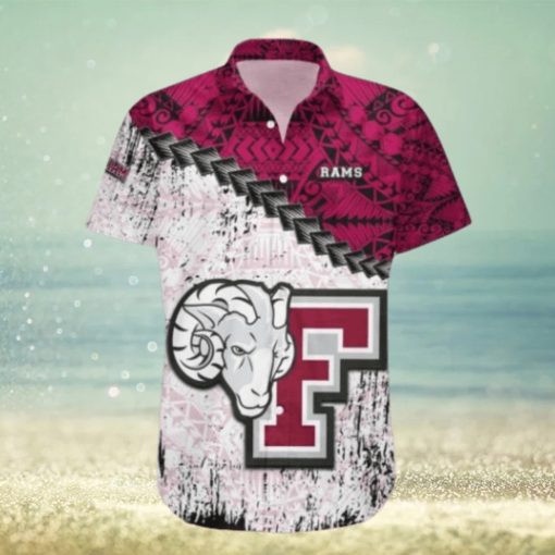 Fordham Rams Hawaii Shirt Grunge Polynesian Tattoo – NCAA