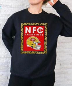 Francisco 49ers 2023 NFC Champions Helmet shirt