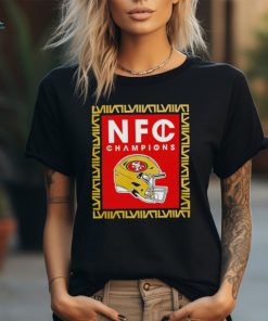 Francisco 49ers 2023 NFC Champions Helmet shirt