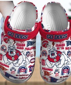 Fresno State Bulldogs NCAA Sport Crocs Crocband Clogs Shoes Comfortable For Men Women and Kids – Footwearelite Exclusive