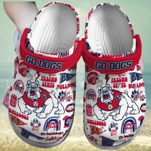 Fresno State Bulldogs NCAA Sport Crocs Crocband Clogs Shoes Comfortable For Men Women and Kids – Footwearelite Exclusive