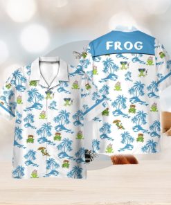 Frog Chilling On The Beach 3D Hawaiian Shirt Holiday Gift