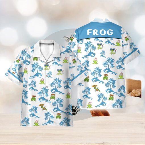 Frog Chilling On The Beach 3D Hawaiian Shirt Holiday Gift