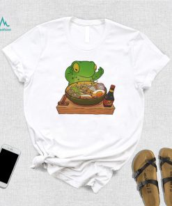 Frog making ramen art shirt