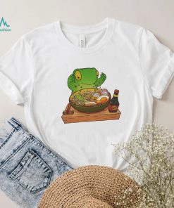 Frog making ramen art shirt