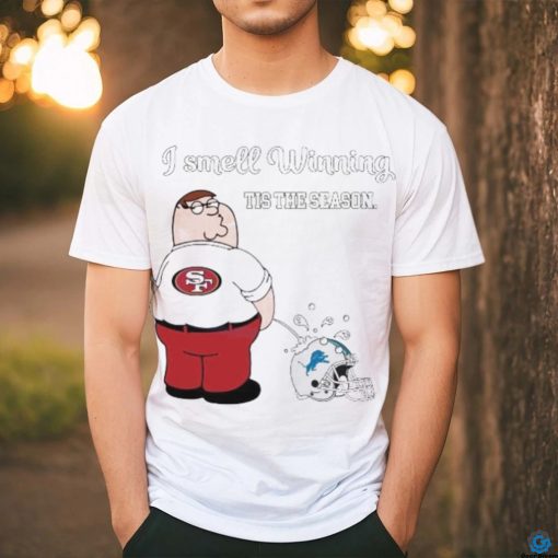 Funny 49ers I Smell Winning Tis The Season Detroit Lions Shirt