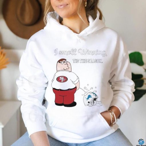 Funny 49ers I Smell Winning Tis The Season Detroit Lions Shirt