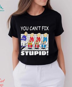 Funny Baltimore Ravens You Cant Fix Stupid Shirt