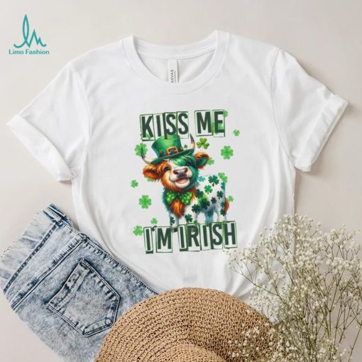 Funny Cow Kiss me I’m Irish St, Patrick’s Day Shirt