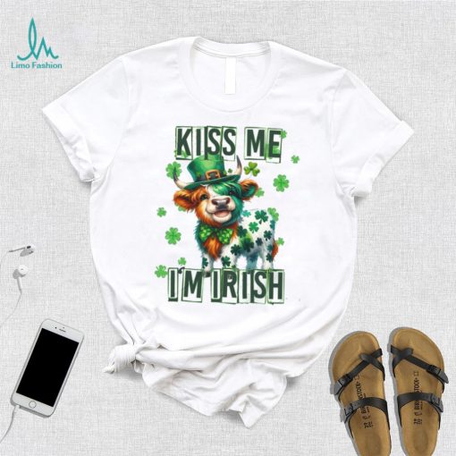 Funny Cow Kiss me I’m Irish St, Patrick’s Day Shirt