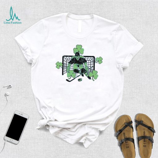 Funny Ice Hockey Shamrock Happy St Patricks Day Cool Gift T Shirt