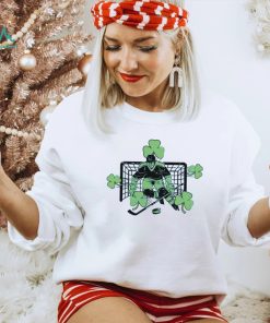 Funny Ice Hockey Shamrock Happy St Patricks Day Cool Gift T Shirt