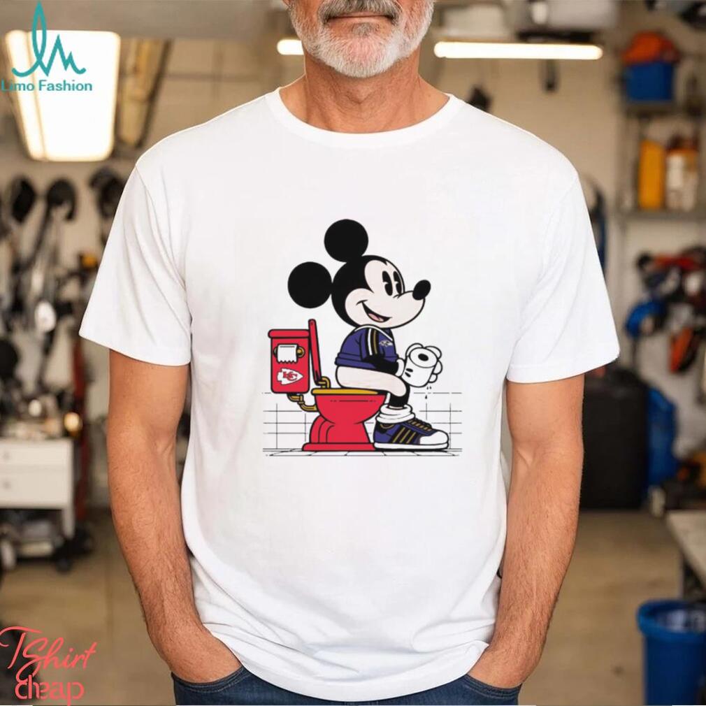 Funny Mickey Mouse Baltimore Ravens VS Kansas City Chiefs Shirt Funny Mickey Mouse Baltimore Ravens VS Kansas City Chiefs Shirt