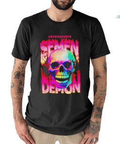 Funny Psychopedia Semen Demon skull smile shirt