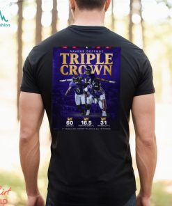 Funny Ravens Defense Triple Crown shirt