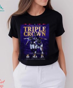 Funny Ravens Defense Triple Crown shirt