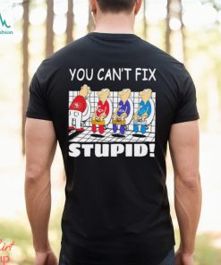 Funny San Francisco 49ers You Cant Fix Stupid Shirt