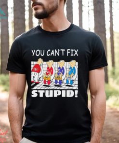 Funny San Francisco 49ers You Cant Fix Stupid Shirt