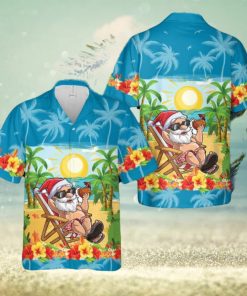 Funny Santa Christmas In July Vacation Hawaiian Shirt Vintage Gift