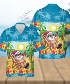 Funny Santa Christmas In July Vacation Hawaiian Shirt Vintage Gift