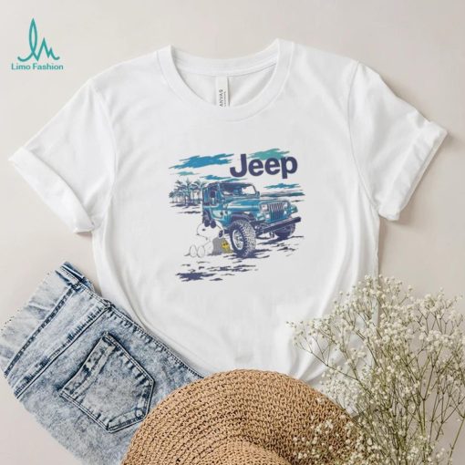 Funny Snoopy And Woodstock Car Jeep Holiday Shirt