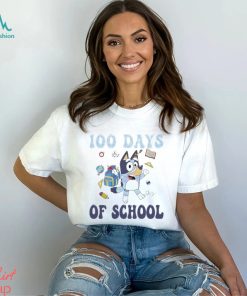Funny bluey 100 days of school 2024 shirt