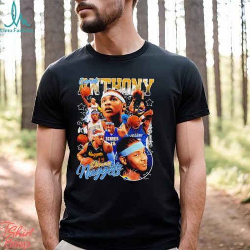 Funny carmelo Anthony Denver Nuggets NBA basketball signature graphic shirt