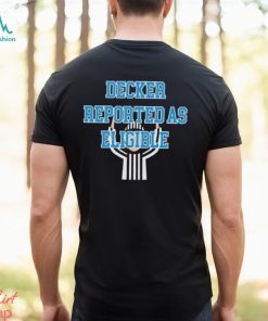 Funny decker reported as eligible Detroit Lions shirt