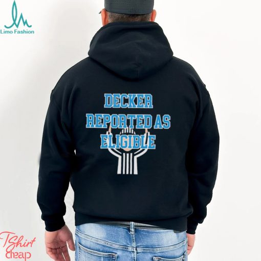 Funny decker reported as eligible Detroit Lions shirt