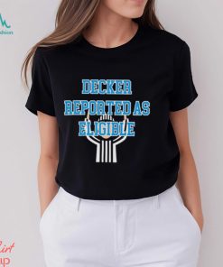 Funny decker reported as eligible Detroit Lions shirt