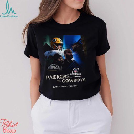 Funny green Bay Packers Vs Dallas Cowboys 2023 2024 NFL Wild Card Game Shirt