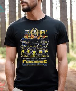 Funny michigan Wolverines all team 2024 national championship champions signatures shirt