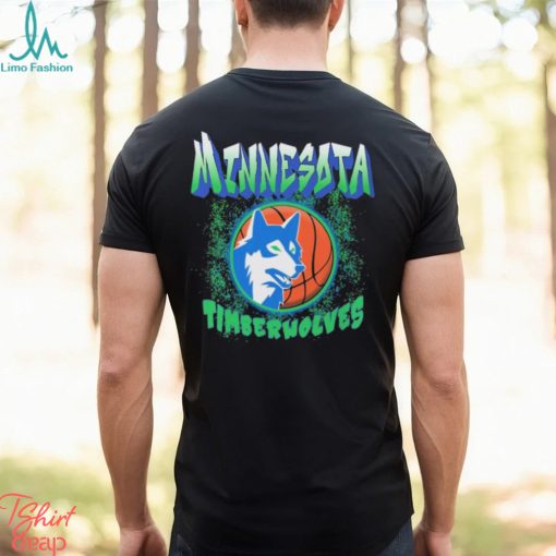 Funny minnesota Timberwolves Basketball Vintage Wolf Shirt
