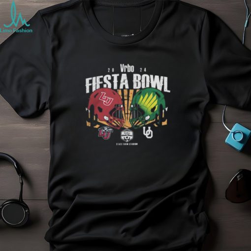 Funny ncaa liberty vs Oregon 2024 vrbo fiesta bowl dueling helmets Shirt