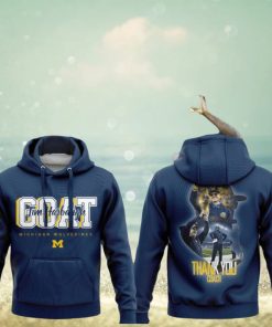 GOAT Michigan Wolverines Thank You Coach Jim Harbaugh Hoodie Shirt