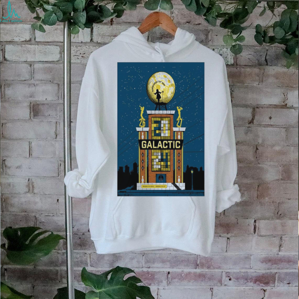 Galactic January 26 27, 2024 Brooklyn Bowl Brooklyn, NY Poster t shirt Galactic January 26 27, 2024 Brooklyn Bowl Brooklyn, NY Poster t shirt