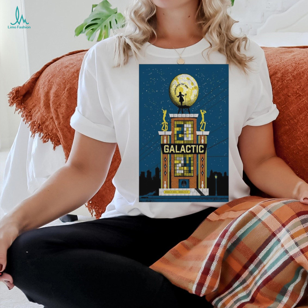 Galactic January 26 27, 2024 Brooklyn Bowl Brooklyn, NY Poster t shirt Galactic January 26 27, 2024 Brooklyn Bowl Brooklyn, NY Poster t shirt