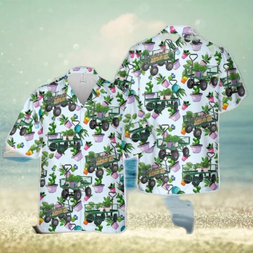 Garden Cart Hawaiian Shirt Vintage Gift