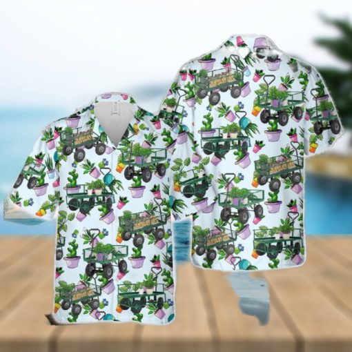 Garden Cart Hawaiian Shirt Vintage Gift