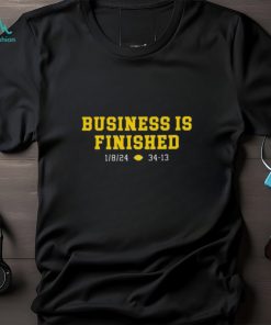 Gear Up for Victory! Celebrate Michigan’s triumph with our exclusive “Business Is Finished” Michigan shirt