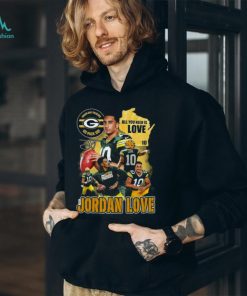Gear Up with Love for the Game! All You Need Is Love 10 Jordan Love Green Bay Packers Go Pack Go T Shirt