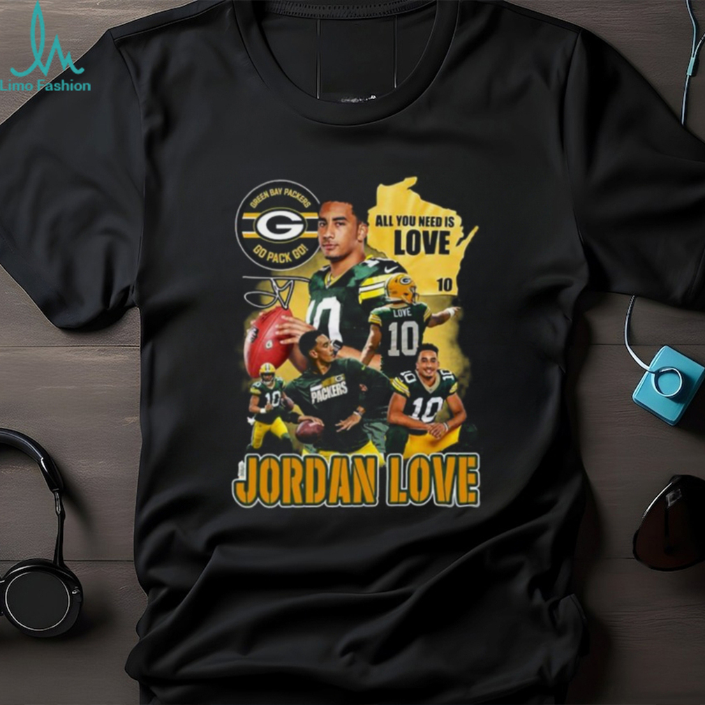 Gear Up with Love for the Game! All You Need Is Love 10 Jordan Love Green Bay Packers Go Pack Go T Shirt Gear Up with Love for the Game! All You Need Is Love 10 Jordan Love Green Bay Packers Go Pack Go T Shirt